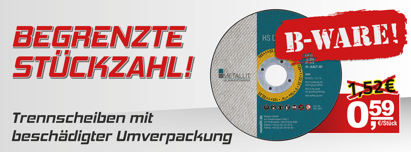B-Ware Trennscheiben